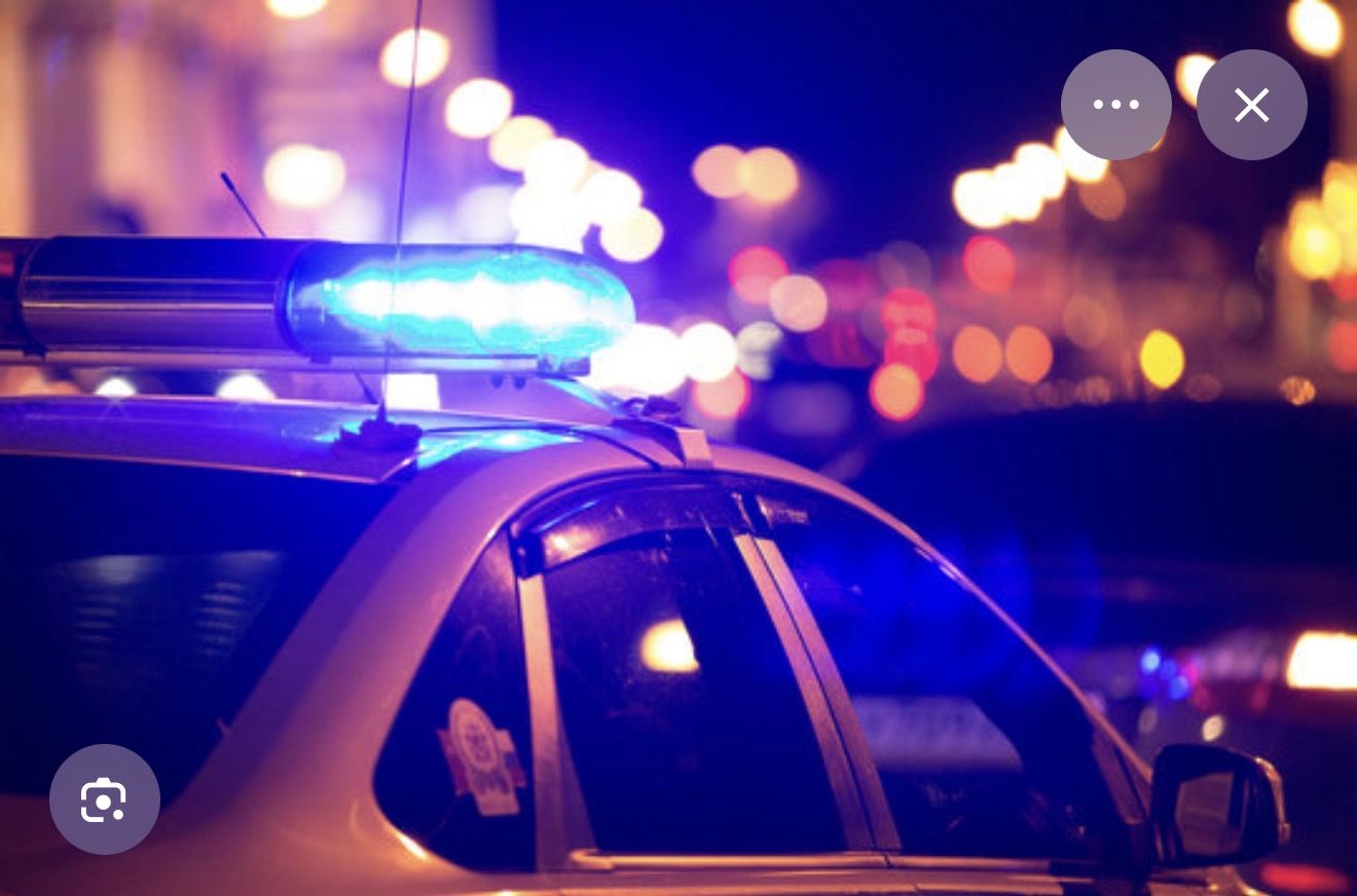 Police lights at night — DWI stop Missouri